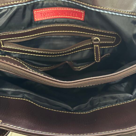 Tommy Hilfiger American Classic Brown Purse Multicolor Plaid - Picture 9 of 12